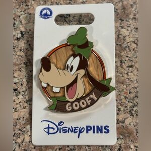 Disney Parks Pin 2024 Wood Backdrop Profile Goofy Open Edition